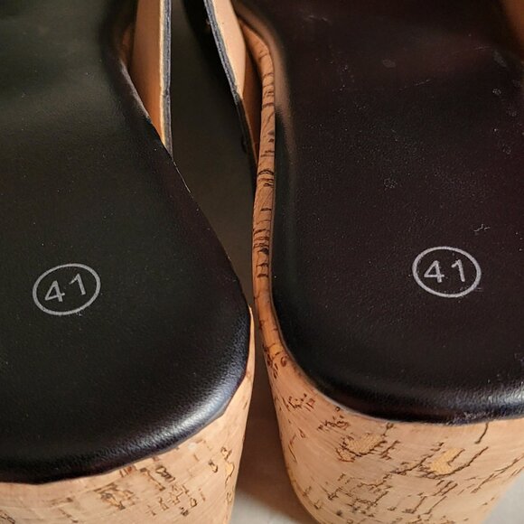NWOT WOMANS CORK WEDGES SZ 9.5 - Picture 7 of 7